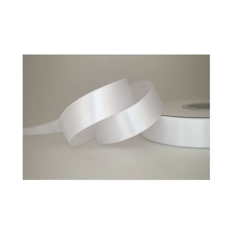 Kyriacou - Κορδέλα Σατέν Διπλής Όψης Με Ουγιά 25mmX50M White PDA029-25