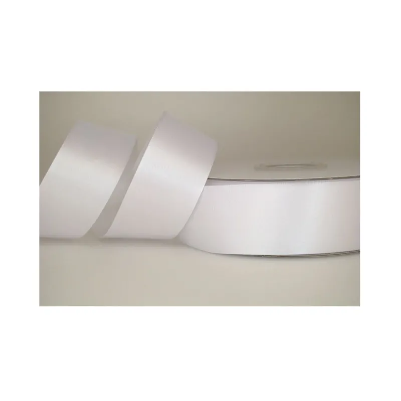 Kyriacou - Κορδέλα Σατέν Διπλής Όψης Με Ουγιά 38mmX50M White PDA029-38