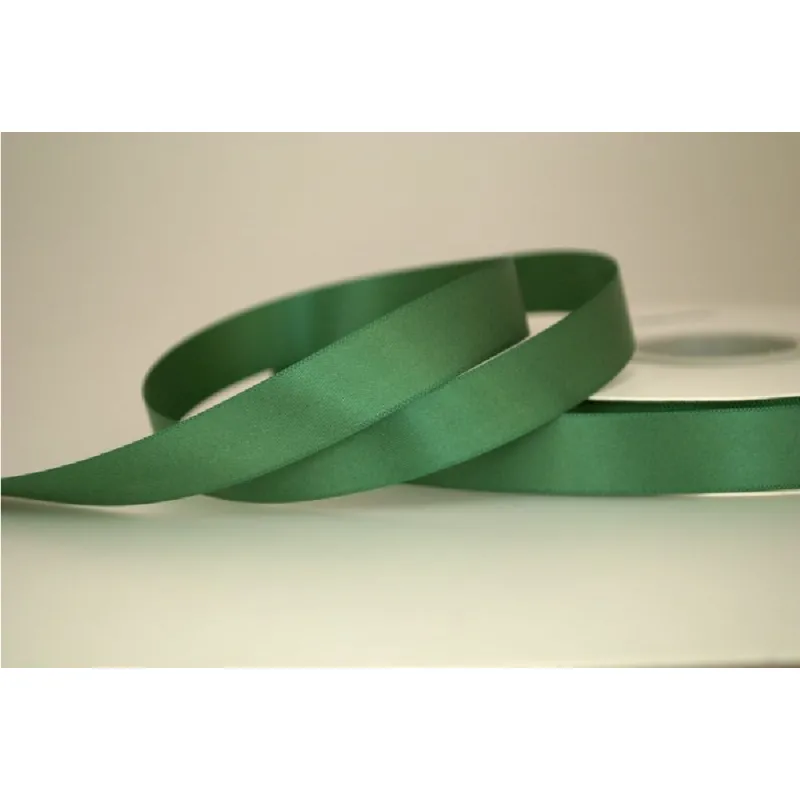 Kyriacou - Κορδέλα Σατέν Διπλής Όψης Με Ουγιά 16mmX50M Dark Green PDA065-16