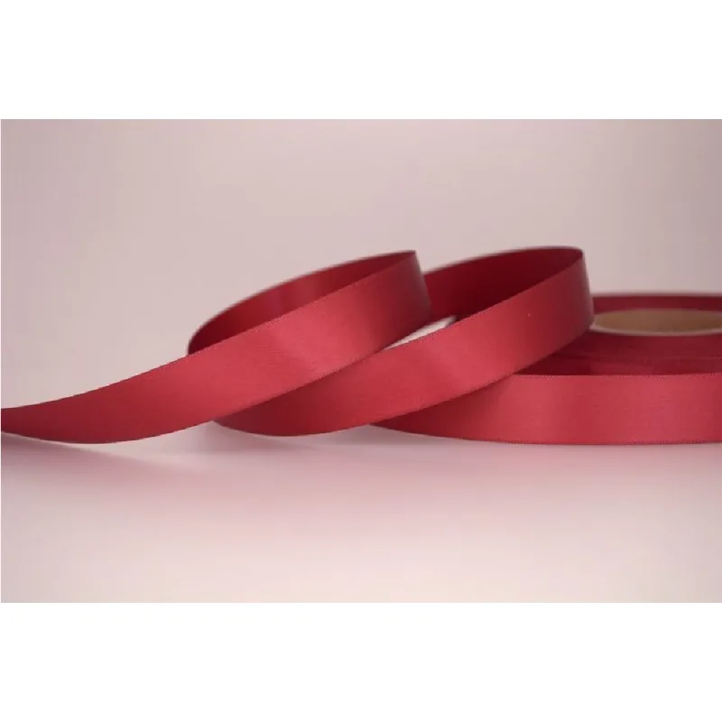 Kyriacou - Κορδέλα Σατέν Διπλής Όψης Με Ουγιά 16mmX50M Burgundy PDA789-16
