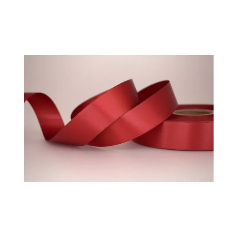 Kyriacou - Κορδέλα Σατέν Διπλής Όψης Με Ουγιά 25mmX50M Burgundy PDA789-25