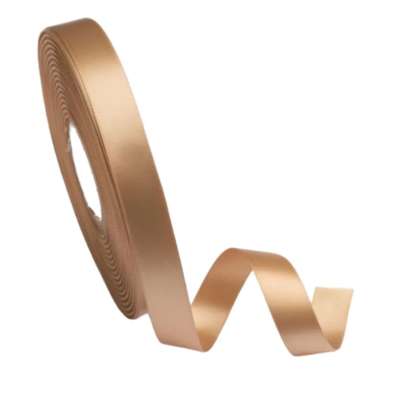 Kyriacou - Κορδέλα Σατέν Διπλής Όψης Με Ουγιά 16mmX50M Beige PDA835-16