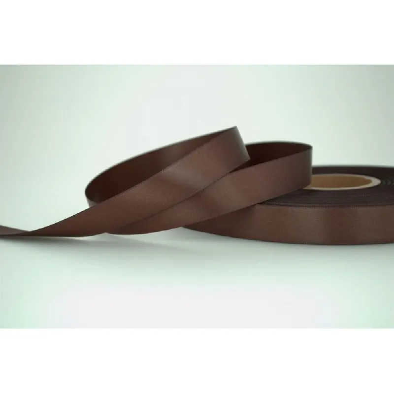 Kyriacou - Κορδέλα Σατέν Διπλής Όψης Με Ουγιά 16mmX50M Brown PDA850-16