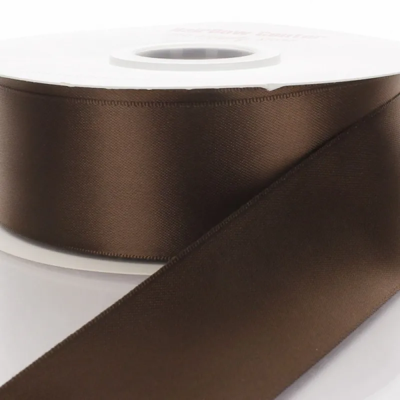 Kyriacou - Κορδέλα Σατέν Μονής Όψης Με Ουγιά 25mmX50M Brown PSAXXXXX-XXXX25-90XXXX