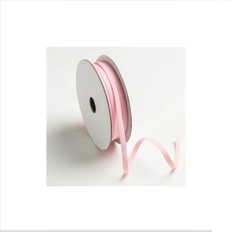 Kyriacou - Κορδέλα Gros Με Γαζί, 6mmX20M Pink RB16570X-XX6X20-21XXXX
