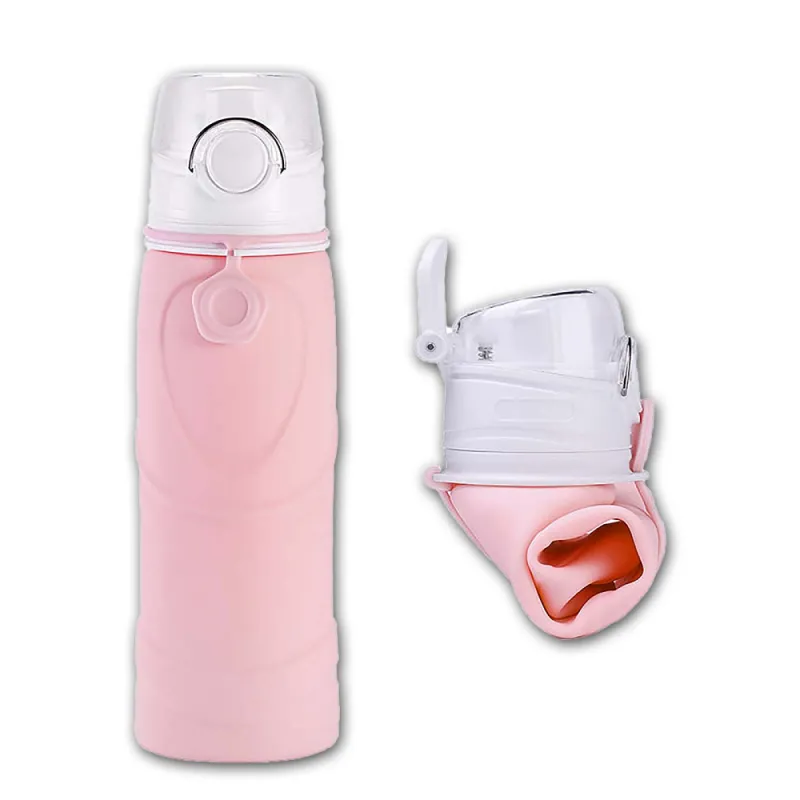 Alpin - Παγούρι Σιλικόνης Αναδιπλούμενο Ροζ 750 ML S5-Pink