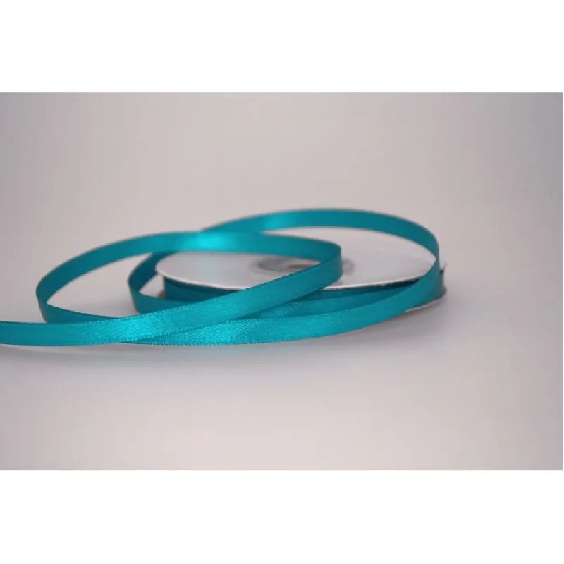 Kyriacou - Κορδέλα Σατέν Διπλής Όψης 6mmX25M Turquoise SANXXXXX-XX6X25-43XXXX