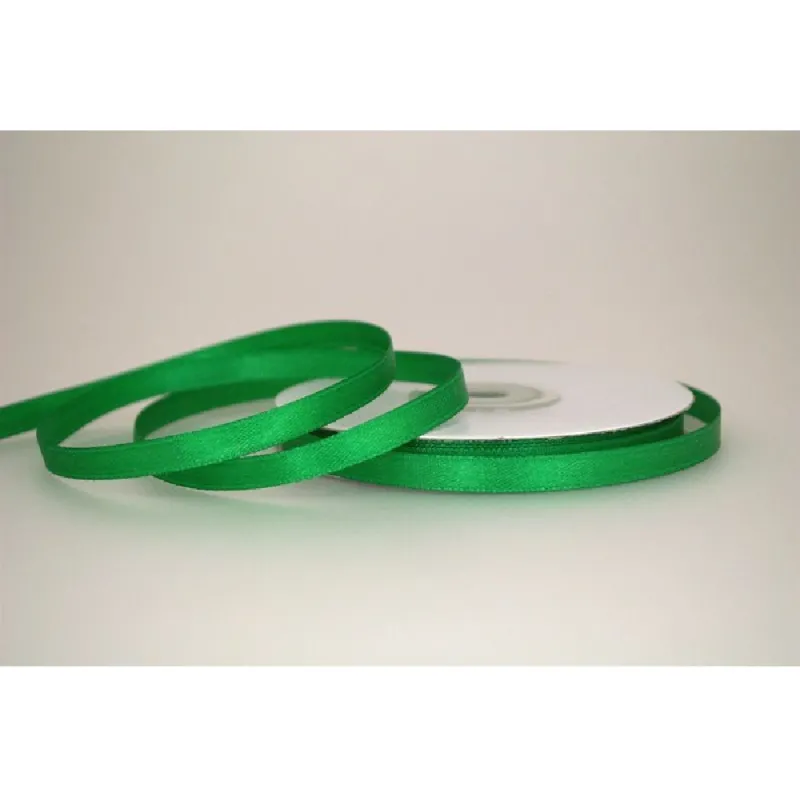 Kyriacou - Κορδέλα Σατέν Διπλής Όψης 6mmX25M Green SANXXXXX-XX6X25-63XXXX