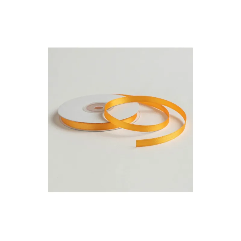Kyriacou - Κορδέλα Σατέν Διπλής Όψης 6mmX25M Yellow Dark SANXXXXX-XX6X25-76XXXX