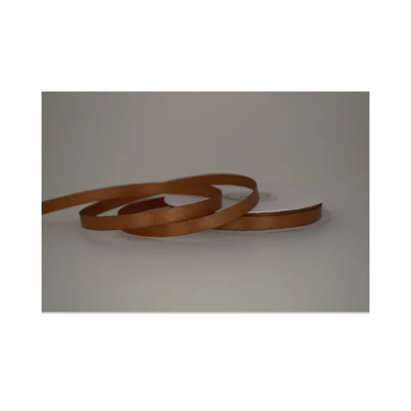 Kyriacou - Κορδέλα Σατέν Διπλής Όψης 6mmX50M Brown Dark SANXXXXX-XX6X50-80XXXX