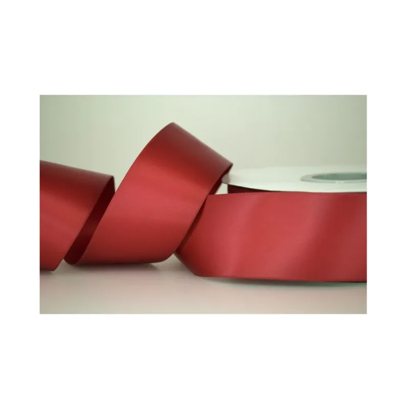 Kyriacou - Κορδέλα Σατέν Διπλής Όψης Με Ουγιά 38mmX50M Burgundy SAP5XXXX-X38X50-71XXXX