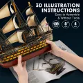 Cubic Fun - 3D Puzzle, HMS Victory 189 Pcs T4019h Cubic Fun - 3D Puzzle, HMS Victory 189 Pcs T4019h