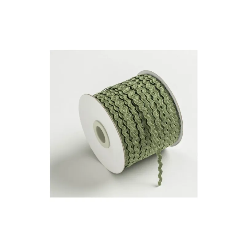Kyriacou - Κορδέλα Zig-Zag 3mmX100M, Green Olive ZZGXXXXX-64XXXX