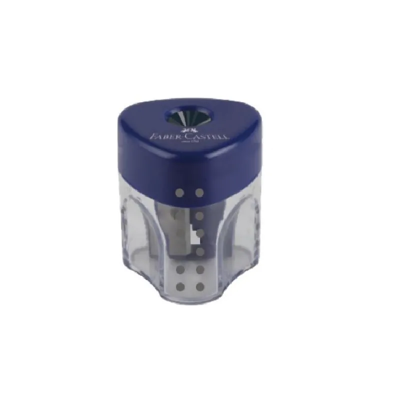 Faber Castell Ξύστρα - Μονή Grip Mini, Μπλε 183401