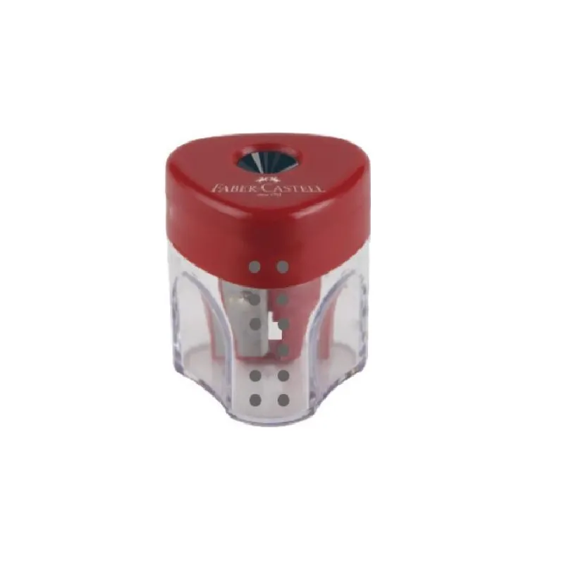 Faber Castell Ξύστρα - Μονή Grip Mini, Κόκκινη 183401