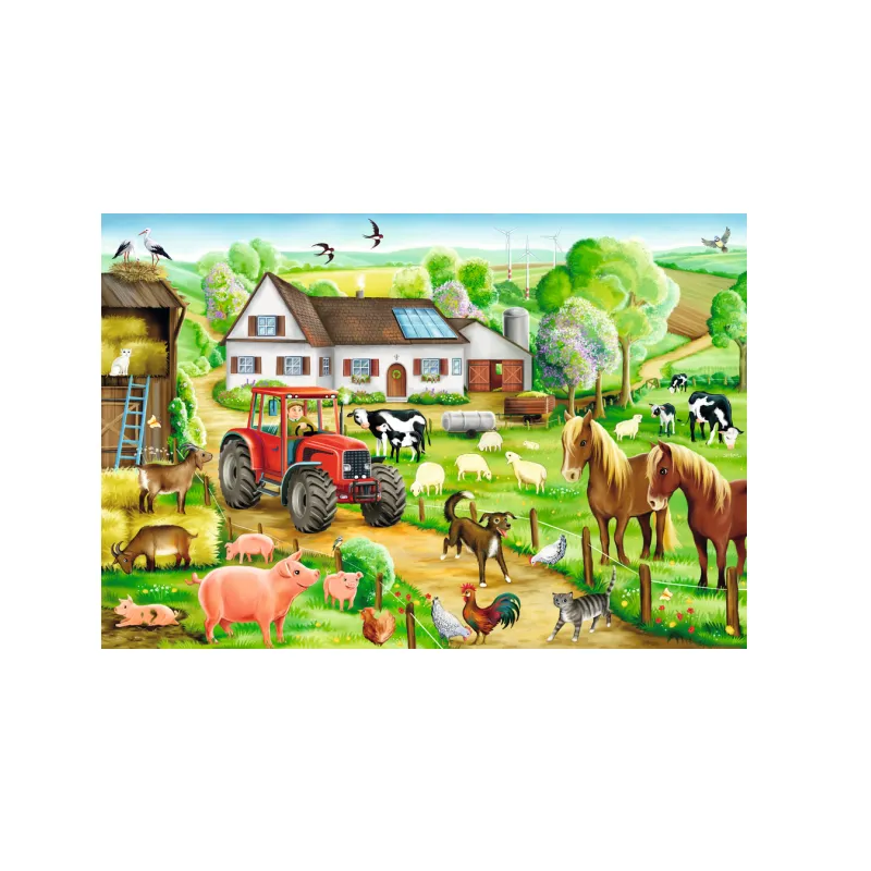 Schmidt Spiele - Puzzle Χαρούμενη Φάρμα 100 Pcs 56003
