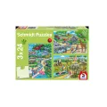 Schmidt Spiele - Puzzle 3 in 1 A Day At The Zoo 24/24/24 Pcs 56218 Schmidt Spiele - Puzzle 3 in 1 A Day At The Zoo 24/24/24 Pcs 56218