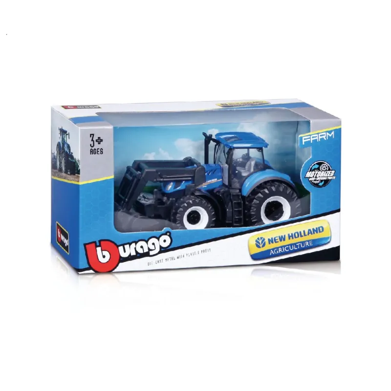 Bburago - Farmland, Farm Tracktor With Front Loader 18-31632 (18-31630)