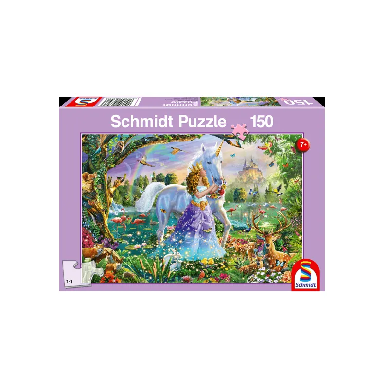 Schmidt Spiele - Puzzle Unicorn And Castle 150 Pcs 56307