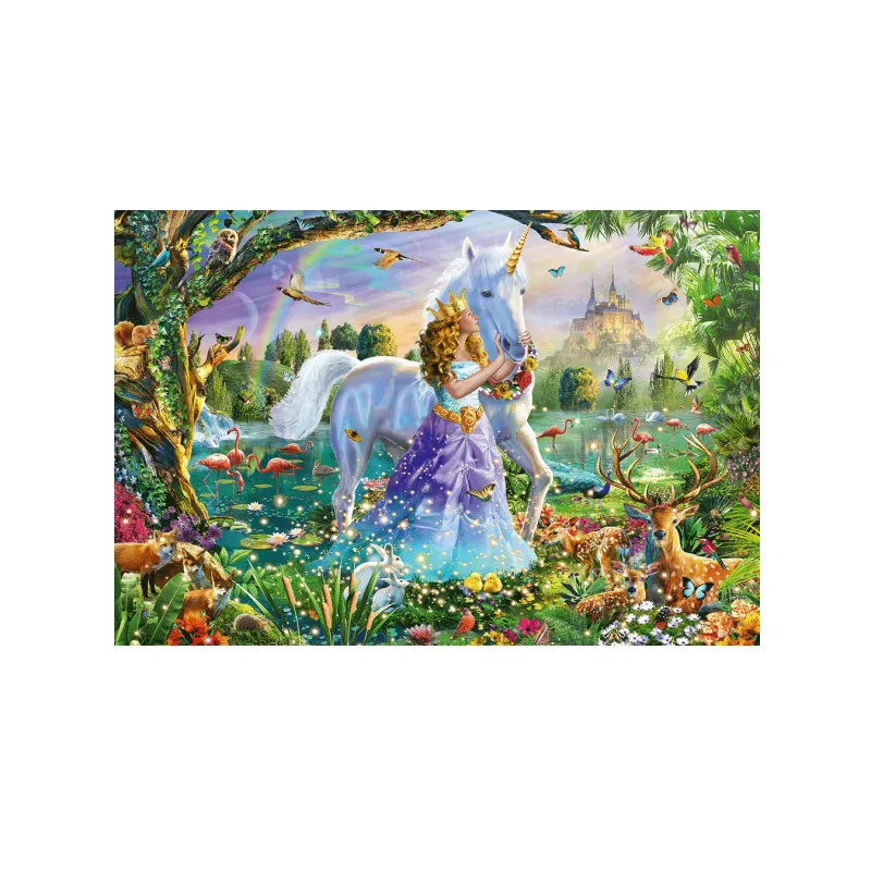Schmidt Spiele - Puzzle Unicorn And Castle 150 Pcs 56307