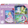 Schmidt Spiele – Puzzle Princess, Fairy & Mermaid 3x48 Pcs 56376 Schmidt Spiele – Puzzle Princess, Fairy & Mermaid 3x48 Pcs 56376