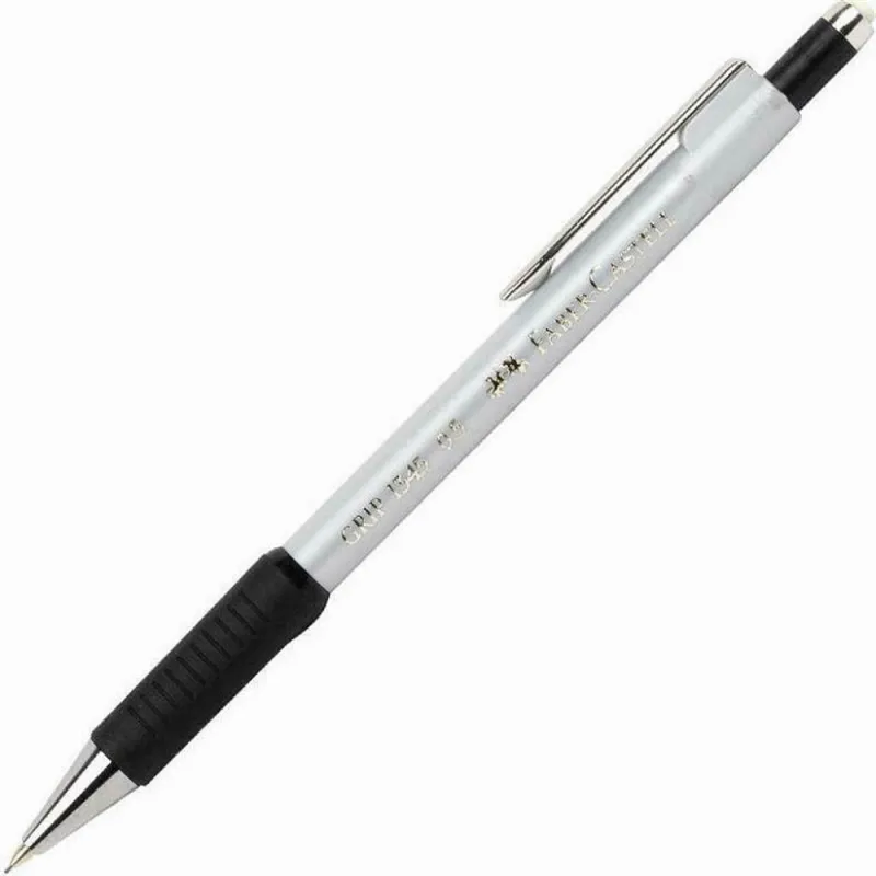 Faber Castell - Μηχανικό Μολύβι Grip 1345 Με Γόμα, 0.5mm Sliver 134582