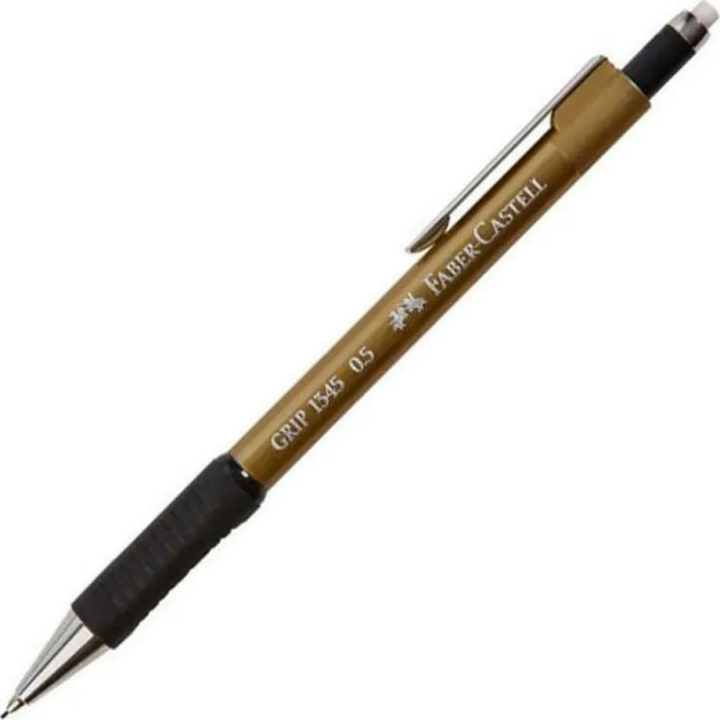 Faber Castell - Μηχανικό Μολύβι Grip 1345 Με Γόμα, 0.5mm Gold 134581