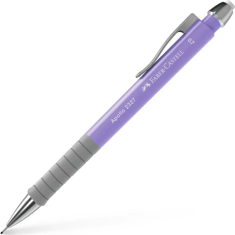 Faber Castell - Μηχανικό Μολύβι Apollo 0.7mm, Με Γόμα Lilac 232702