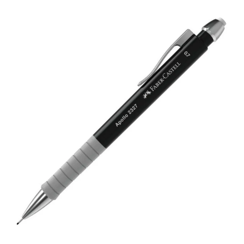 Faber Castell - Μηχανικό Μολύβι Apollo 0.7mm, Με Γόμα Black 232704