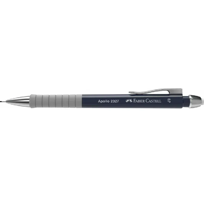 Faber Castell - Μηχανικό Μολύβι Apollo 0.7mm, Με Γόμα Dark Blue 232703
