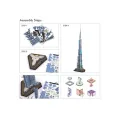 Cubic Fun - 3D Led Puzzle Architecture Model, Burj Khalifa 136 Pcs L133h