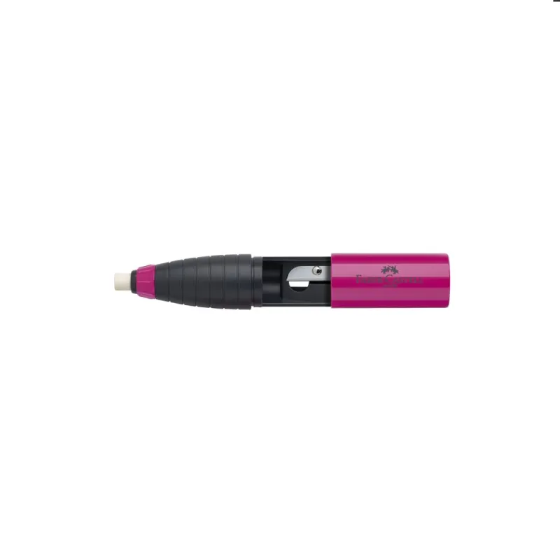 Faber Castell Γόμα Και Ξύστρα - Combi Φούξια 184401