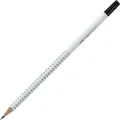 Faber Castell - Grip 2001 B, Λευκό Με Γόμα 009710 Faber Castell - Grip 2001 B, Λευκό Με Γόμα 009710