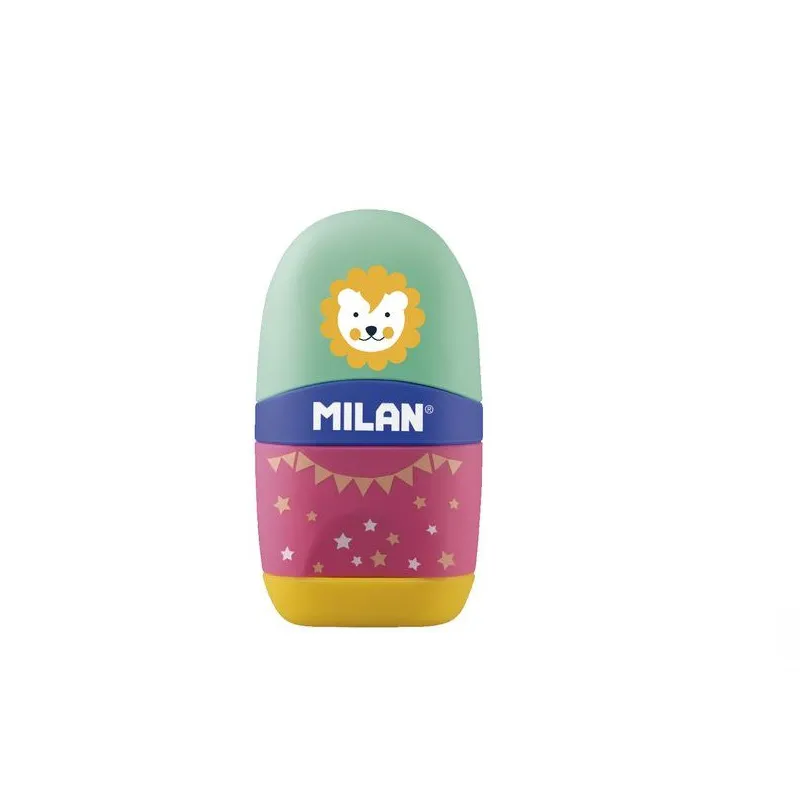 Milan Γόμα Και Ξύστρα - Circus Capsule Λιονταράκι 470111