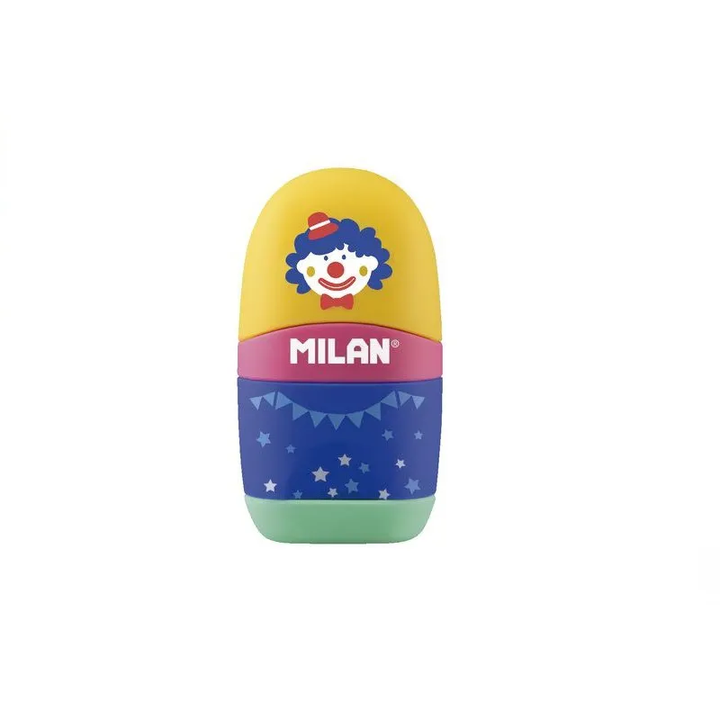 Milan Γόμα Και Ξύστρα - Circus Capsule Κλόουν 470111