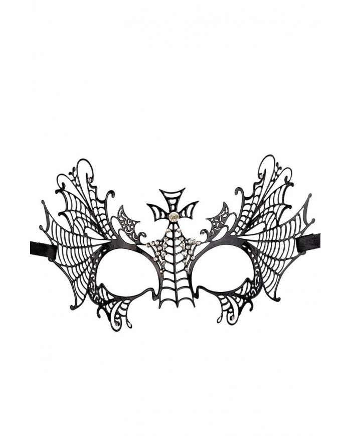 Carnival Toys - Μάσκα Ματιών Μαύρη Μεταλλική Με Στρας 01298