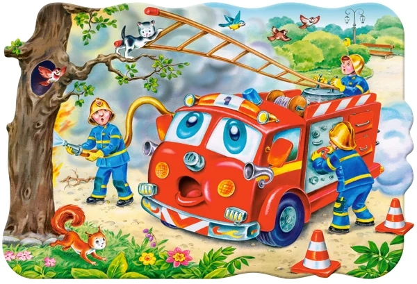 Castorland - Puzzle Maxi, Fire Brigade 20 Pcs 02146