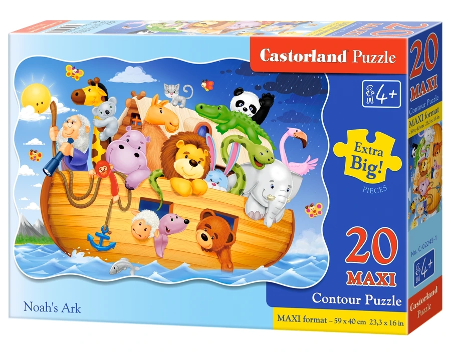 Castorland -  Puzzle Maxi, Noah's Ark 20 Pcs C-02245-1