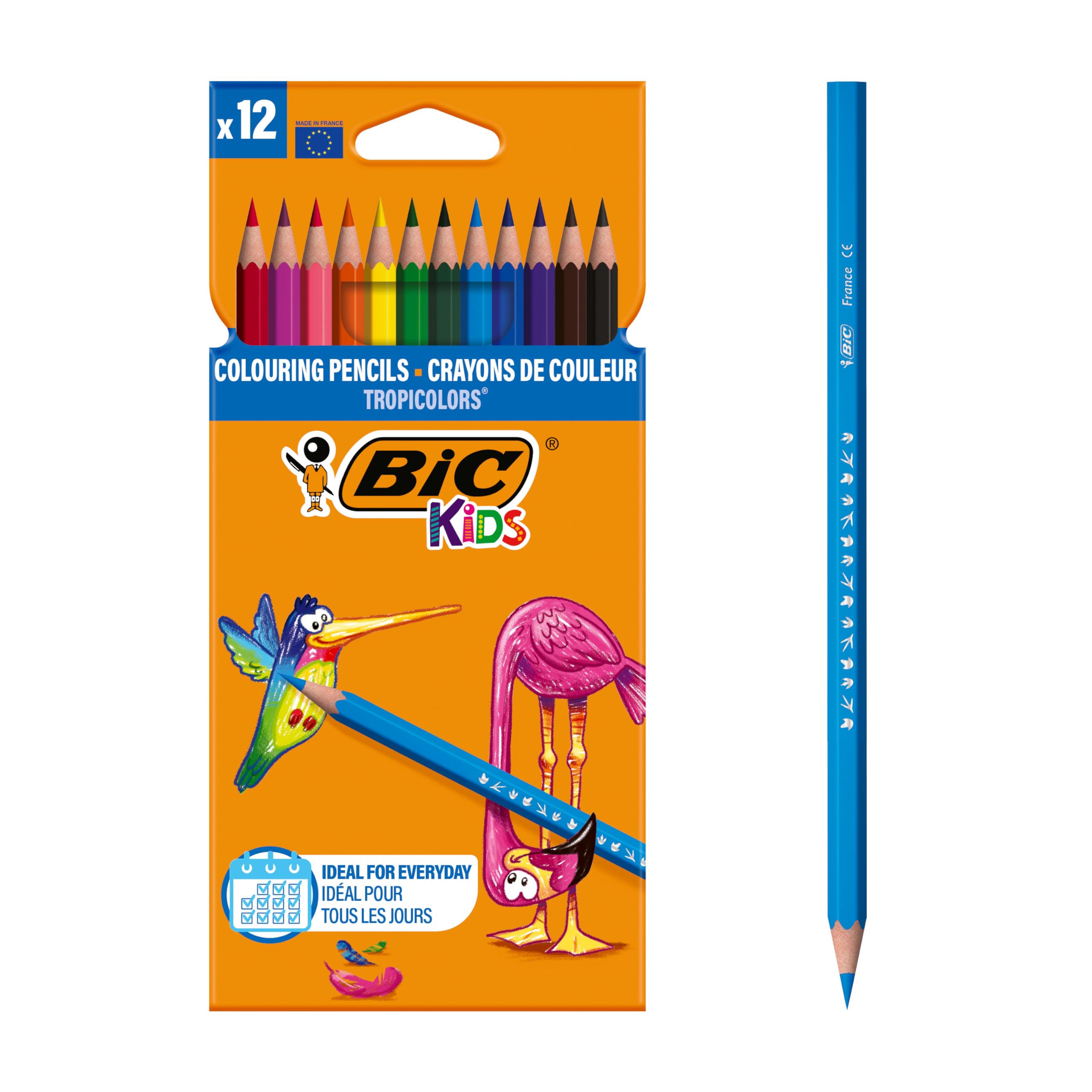 Bic - Ξυλομπογιές Kids Tropic Color 12 Τμχ 02250