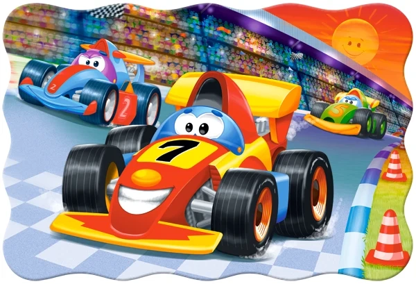 Castorland - Puzzle Maxi, Racing Action 20 Pcs C-02306-1 Castorland - Puzzle Maxi, Racing Action 20 Pcs C-02306-1