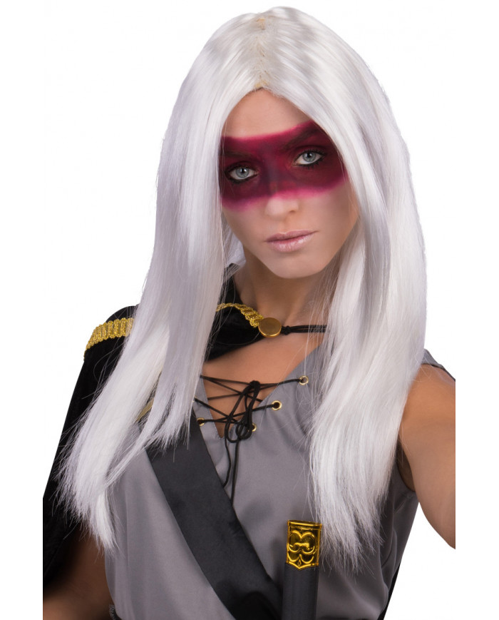 Carnival Toys - Περούκα Λευκή Μακριά Με Χωρίστρα 02361