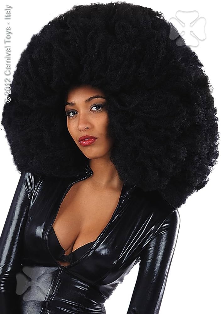 Carnival Toys - Περούκα Super Αφάνας Μαύρη 60cm 02953