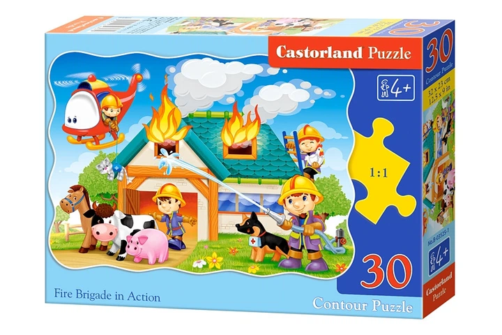 Castorland - Puzzle Fire Brigade In Action 30 Pcs 03525