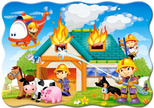 Castorland - Puzzle Fire Brigade In Action 30 Pcs 03525