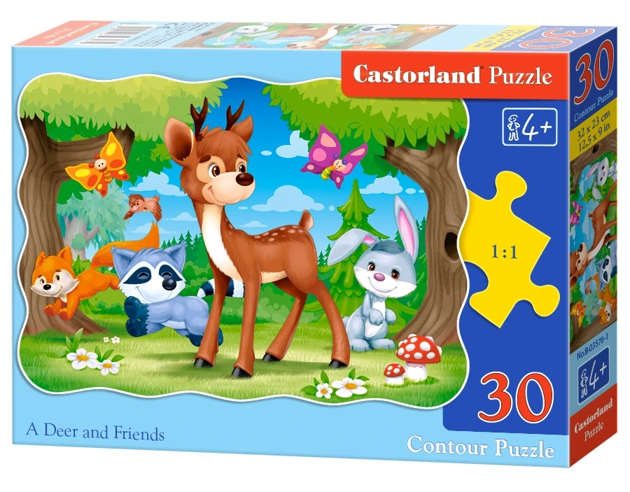 Castorland - Puzzle, A Deer And Friends 30 Pcs 03570