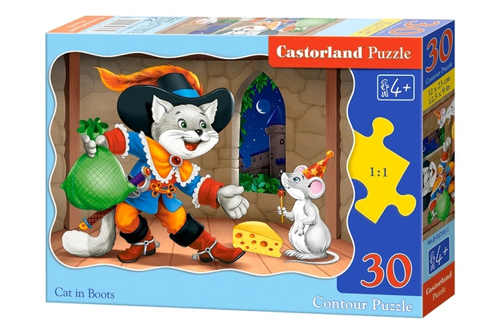 Castorland - Puzzle Cat In Boots 30 Pcs 03730