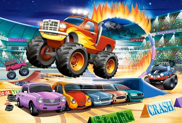 Castorland - Puzzle Maxi, Jumping Monster Truck 40 Pcs 040308