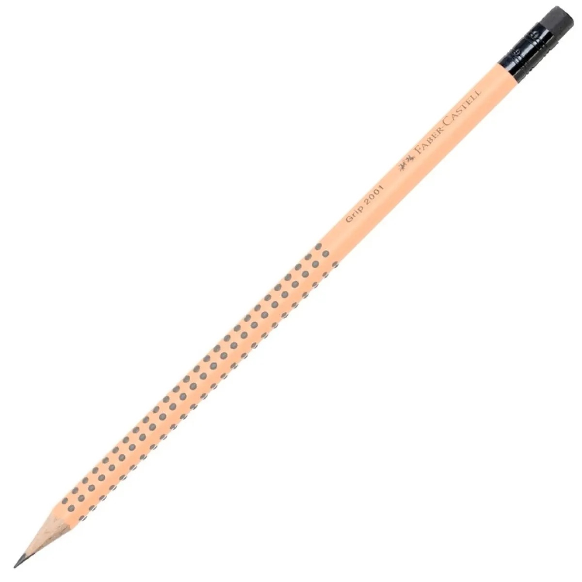 Faber Castell - Μολύβι Grip 2001 Με Γόμα, Peach 042756