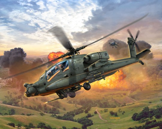 Revell - Model Set, AH-64A Apache 64985