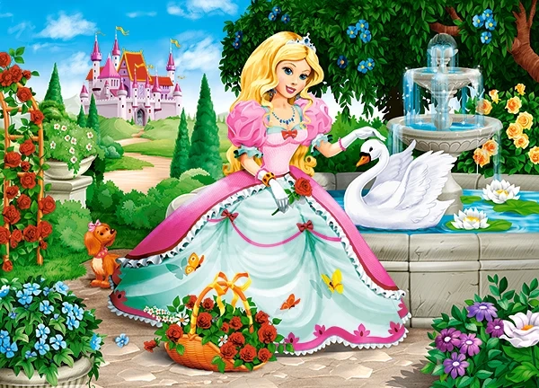 Castorland - Puzzle, Princess With Swan 60 Pcs 66056